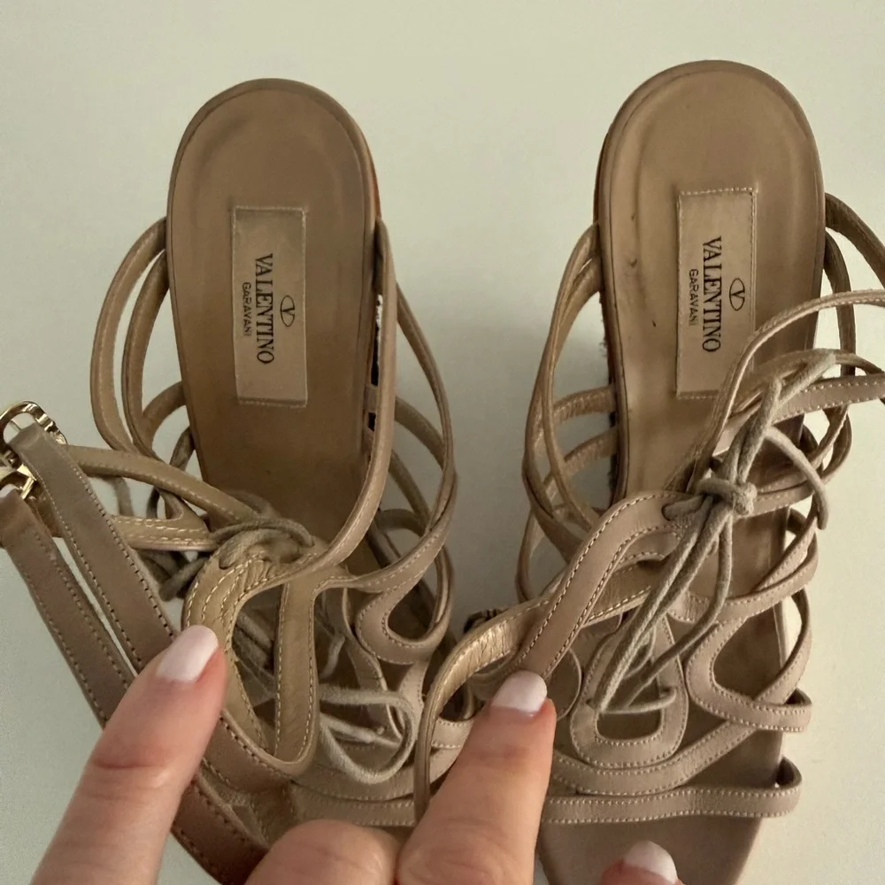 Valentino wedge heels EUC